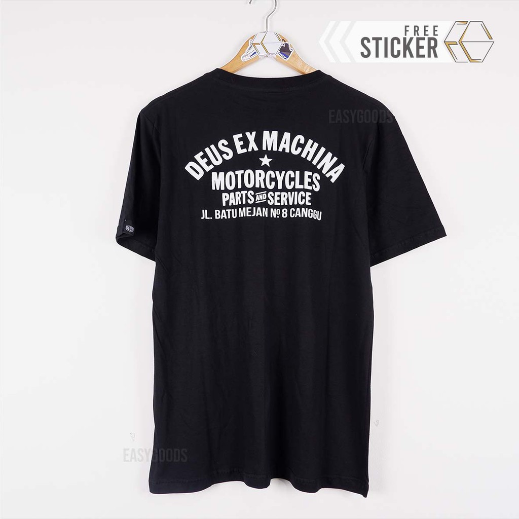  KAOS  TSHIRT DEUS  EX MACHINA CANGGU ADDRESS BALI  NF HITAM 