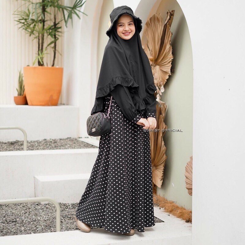 GAMIS KATUN MONALISA UMBRELLA BUSUI/GAMIS MURAH