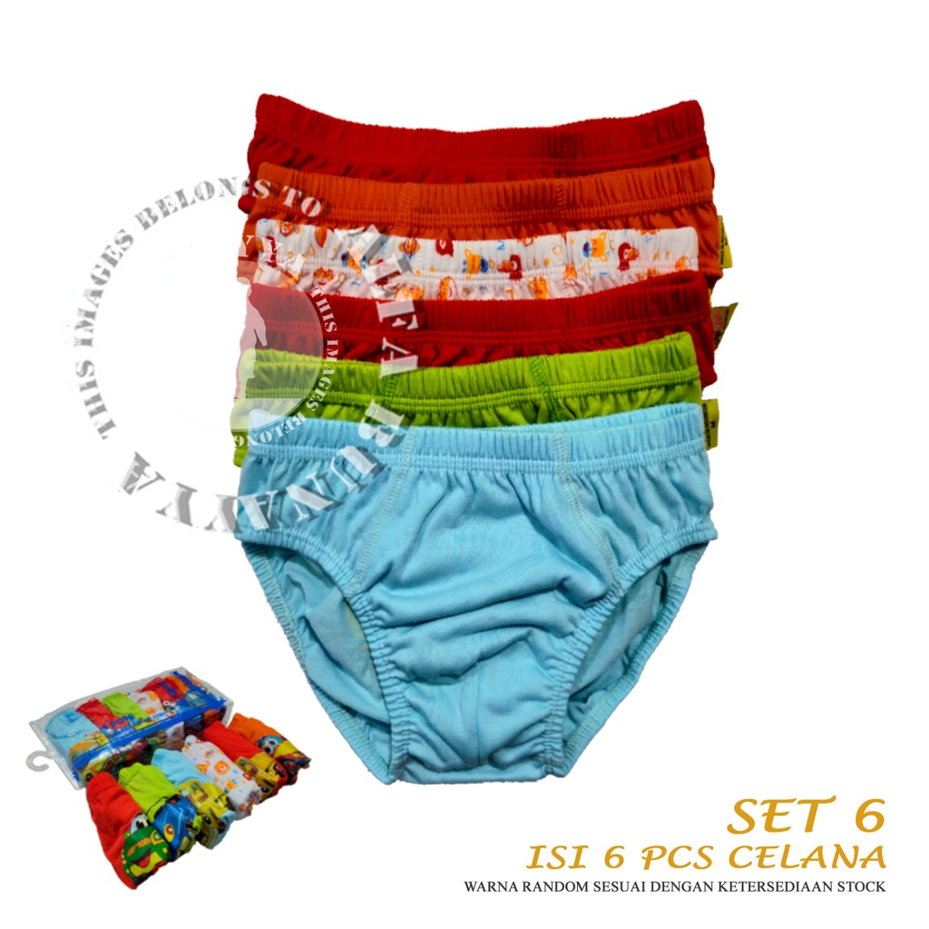 6 Celana Dalam Anak Laki-laki AGREE BOYS AB1AGB-X0 CD Boys