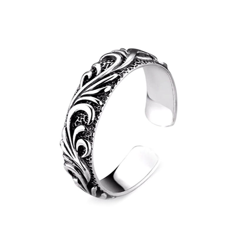 Cincin 925 Sterling Silver Bentuk Daun Gaya Kasual Untuk Wanita