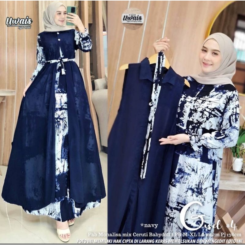 Dress Gisel by Uwais Gamis Gisel Gamis Ceruti