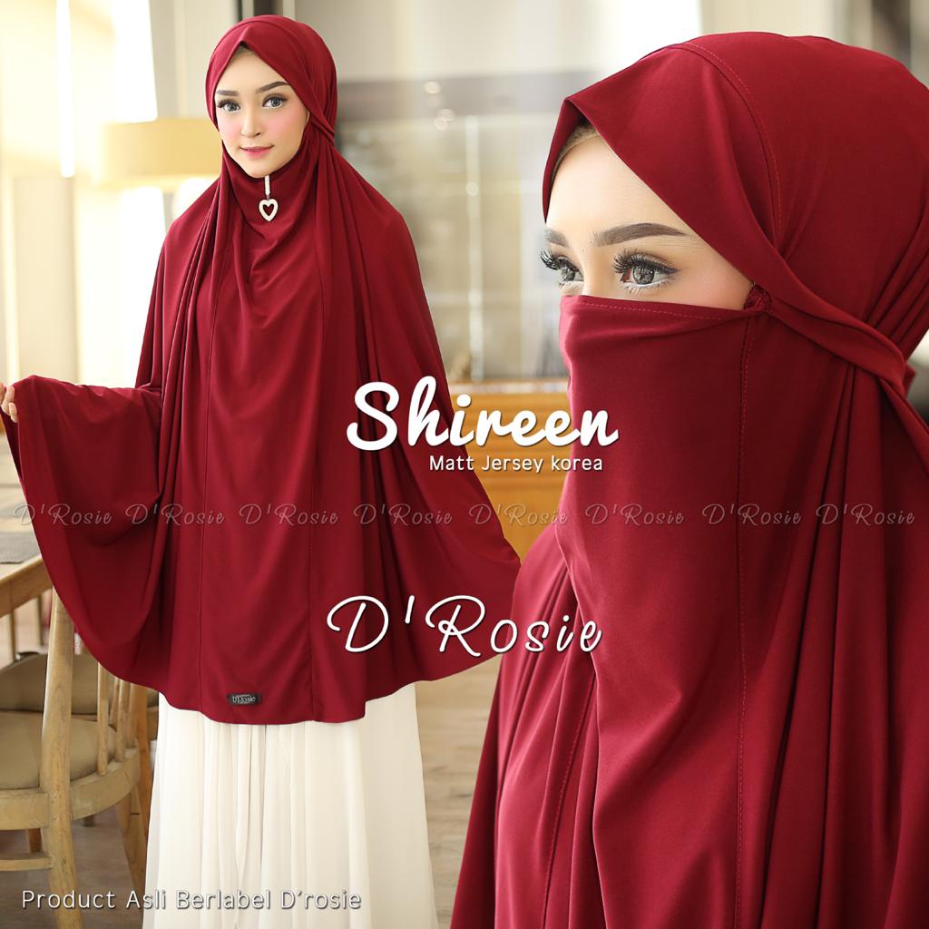 SALE hijab cadar - jilbab masker aisyah - bergo cadar shiren -  bergo jumbo jersey korea