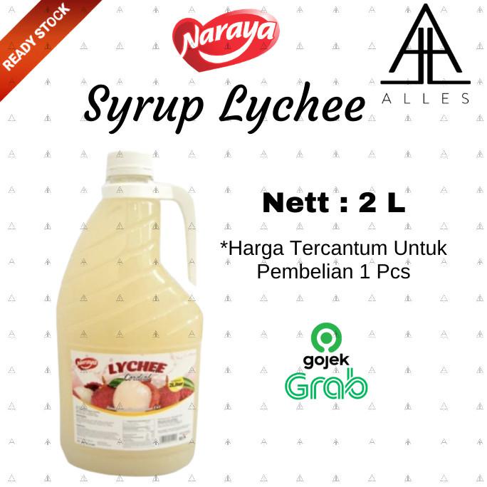 

NARAYA SYRUP LYCHEE / MINUMAN NARAYA SIRUP RASA LECI 2 LITER