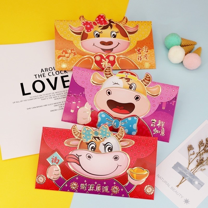 

Angpao Premium Kerbau Sapi 3D Imlek Sincia HX-028 Angpao Motif Termurah