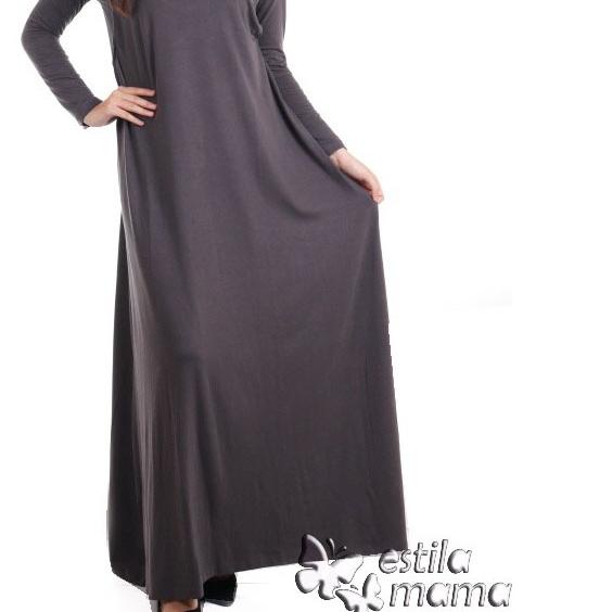 Manset Gamis wanita polos lengan panjang
