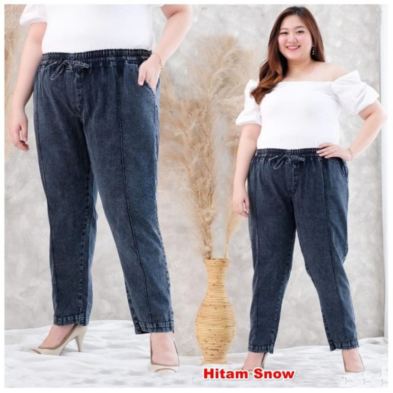 BAGGY JEANS RAWIS JUMBO (XL XXL XXXL JUMBO) BOYFRIEND JEANS WANITA BAGGYJEANS WANITA CELANA JEANS WANITA JUMBO RAWIS AS_FASHION57