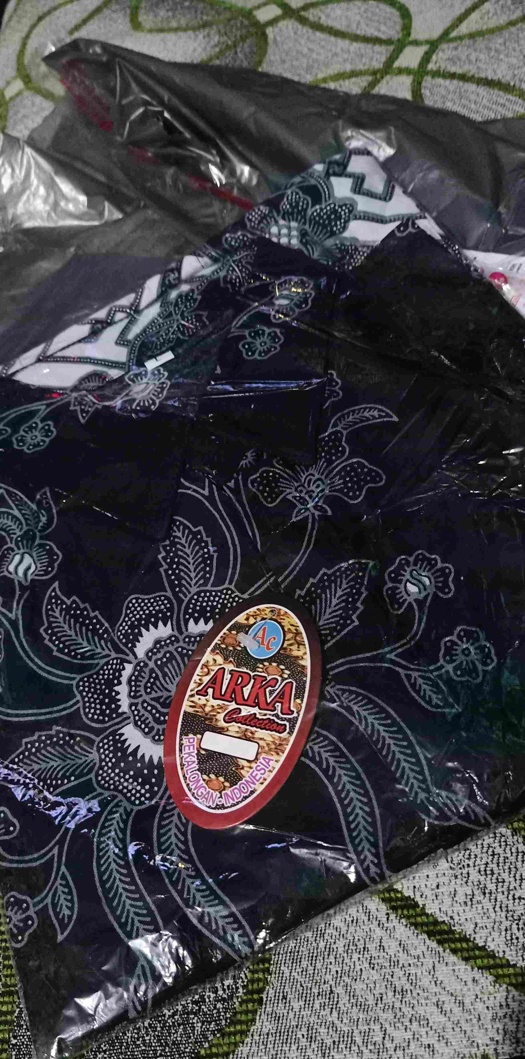 Bunga Batik Hrb026 Kenongo Kemeja Hem Pendek Padi Pekalongan M L Xl Murah Keren Bati Pria Wajik Biru