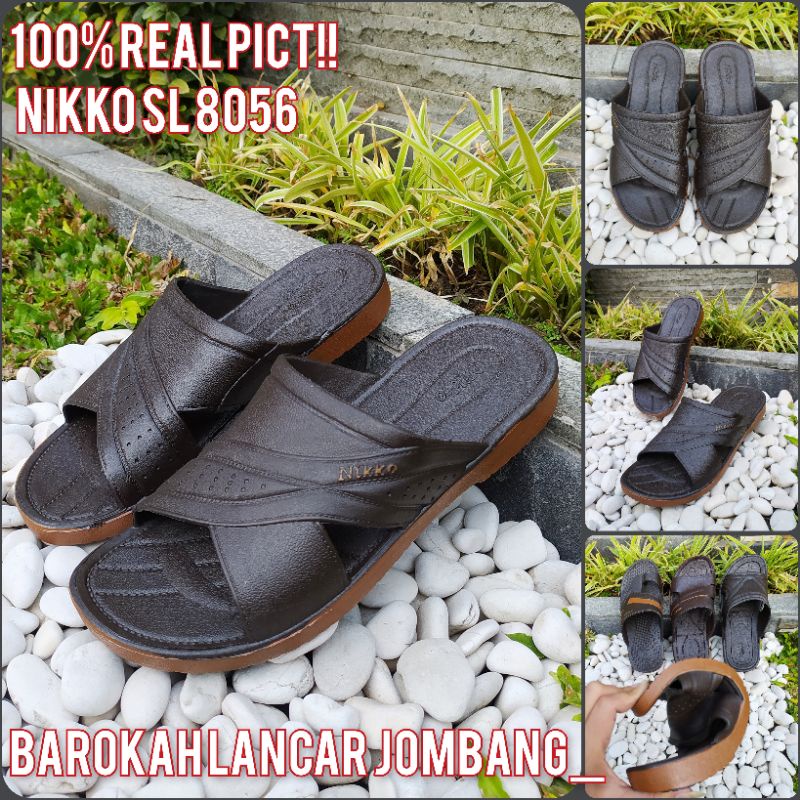 SANDAL KARET PRIA NIKKO SL 8114 / SL 8056 100% LENTUR MURAH BERKWALITAS