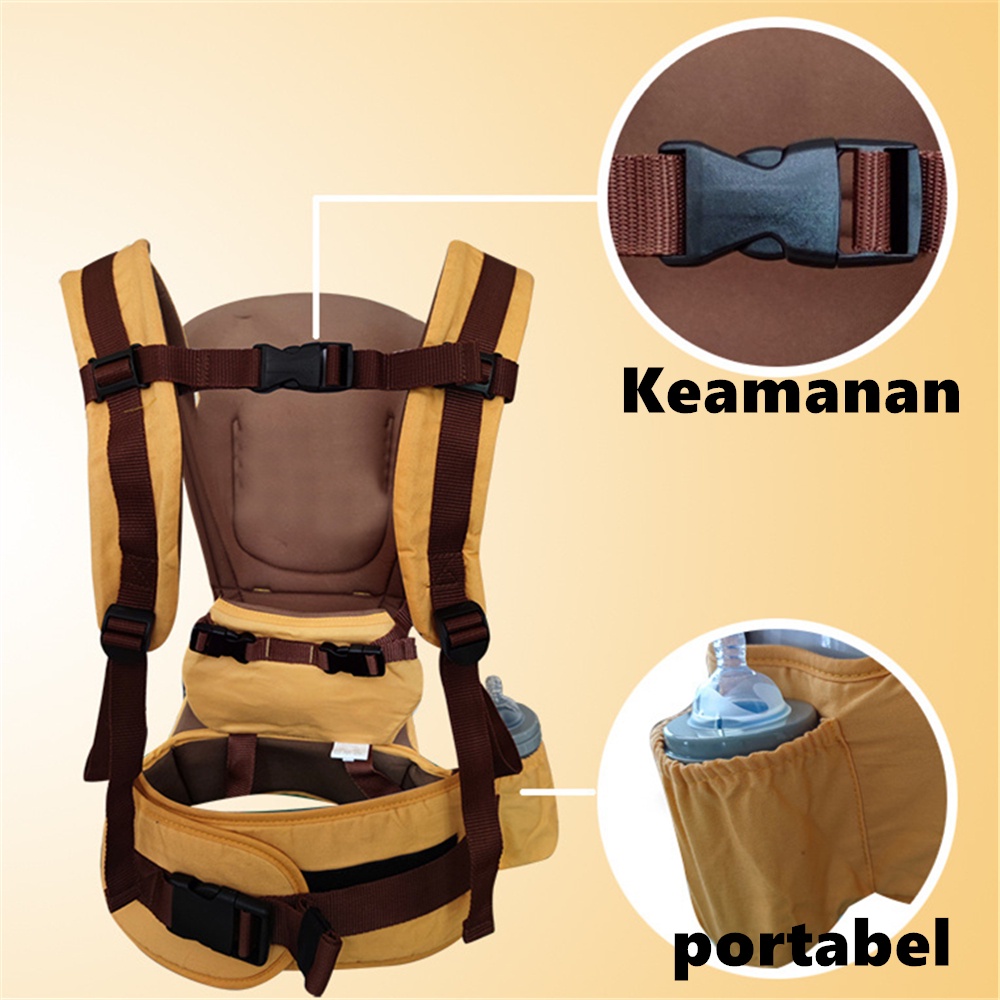 Gendongan Bayi Depan Hipseat Gendongan Baby 0-36 Bulan 10in1 Posisi Premium Perlengkapan Bayi Lucu Bisa COD