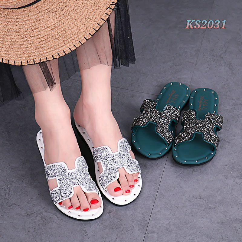 [SALE] SLOP SANDAL FLAT KS2031 IQ #Realstock