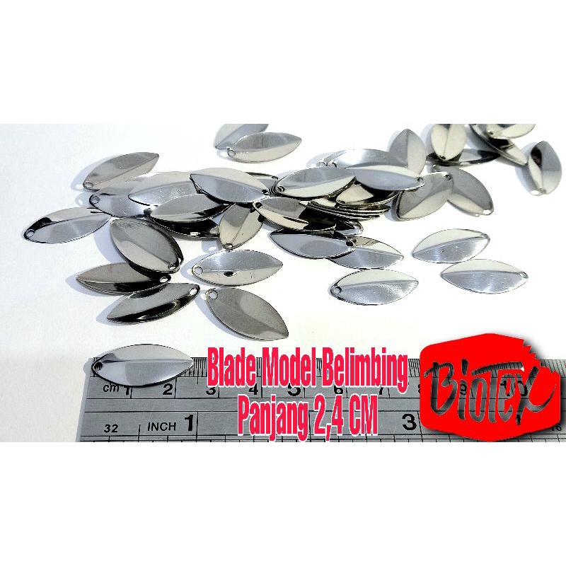 Blade Model Belimbing Soft Frog BIOTEX ukuran 2.4 CM Stainless Steel Umpan Mancing SSc-