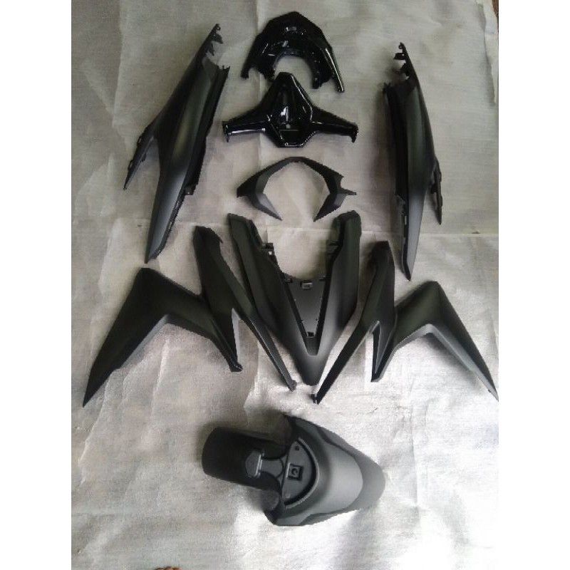 paketan full set body halus vario 125 150 new led 2018 2019 sampai 2021 hitam doff original