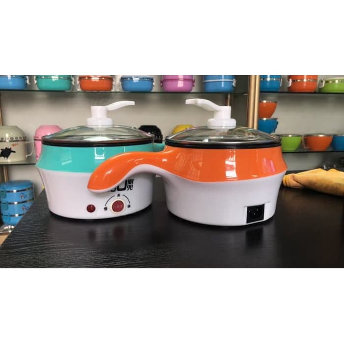  Panci  Listrik Multifunctional Electric Fry Pan Lapisan 