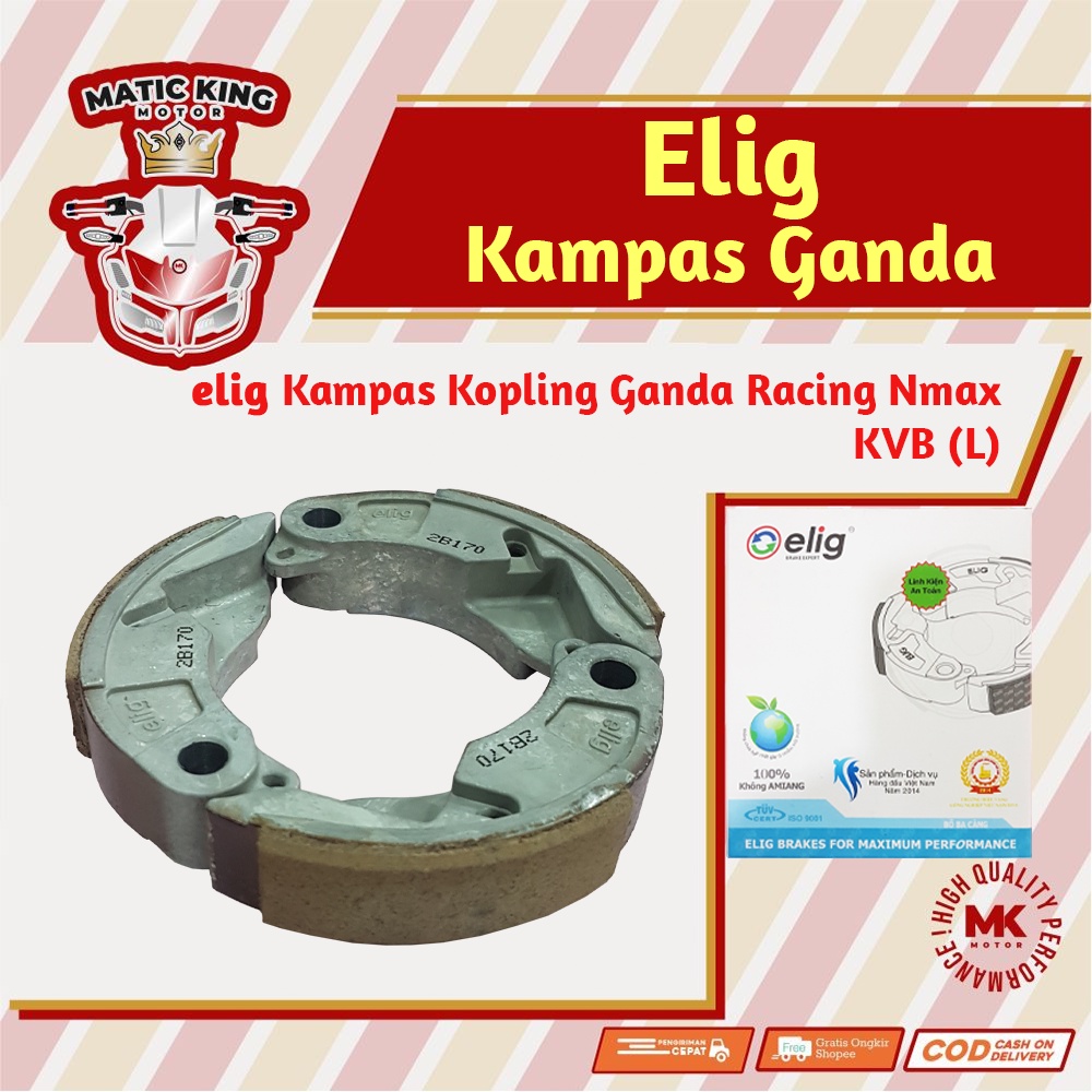 elig Kampas Ganda Kopling NMAX Vario PCX Mio M3 S Z Aerox Lexi Fino 125 150 KVB (L)