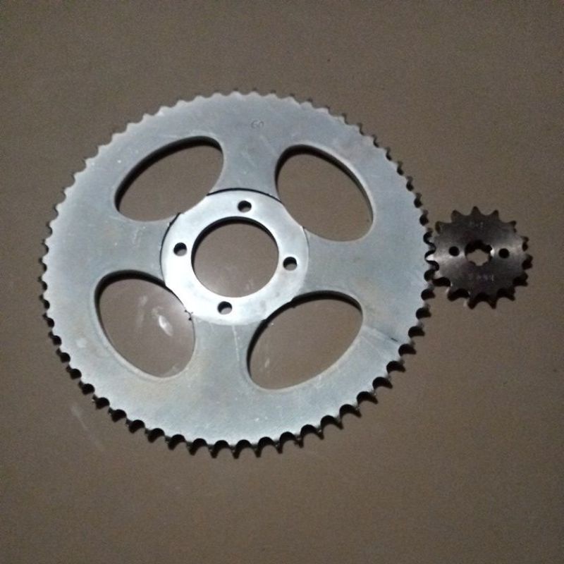 GEAR Gir Set Depan Belakang Astrea Grand Supra X Win 100 Win100 Prima Astrea 428 60T 55T 50T 45T 40T 38T 36T 10,12,13,14,15,36,38,40,45,50,55,60T Sprocket-2