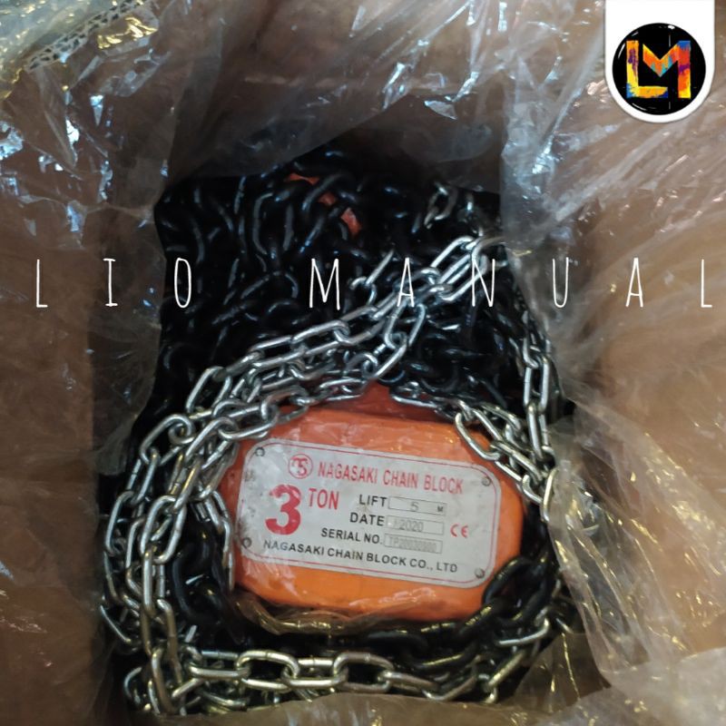 chain block 3 ton 5 Meter NAGASAKI Takel 3 ton 5 meter Type of load chain NAGASAKI 3 TON 5 METER