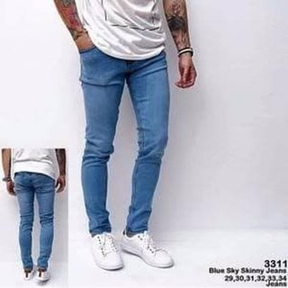  Celana  Jeans  Pria  Pensil Skinny Ukuran  Besar 27  38 bahan 