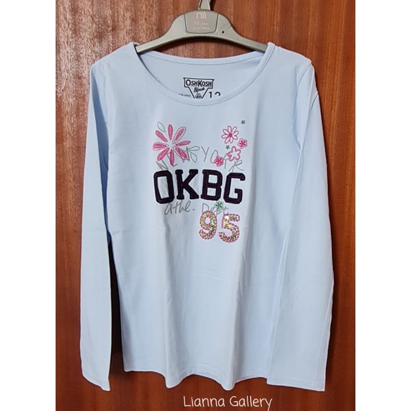 Preloved kaos lengan panjang anak perempuan Osh kosh b'gosh 12