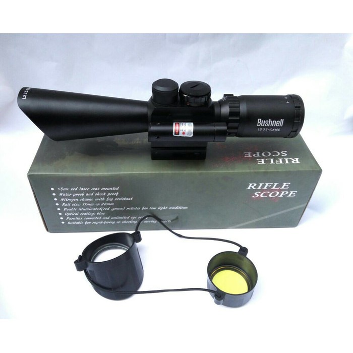 Teleskop M8 3 5 1040 Riflescope Red Laser Teleskop Senapan