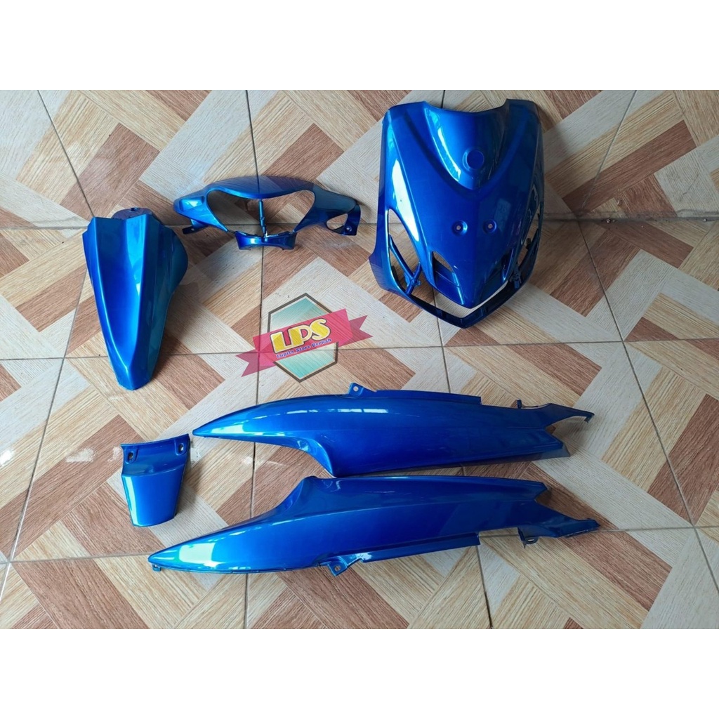 Yamaha Mio Smile Cover Body Halus Full Set Warna Biru Termurah