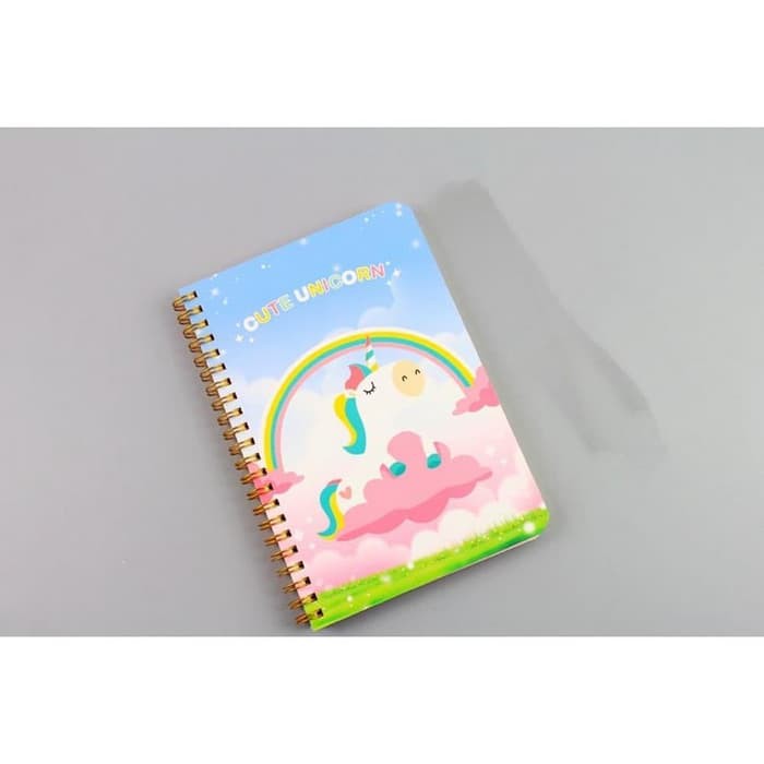 

em134 Buku Catatan Harian Unicorn Notebook - Multi-Color