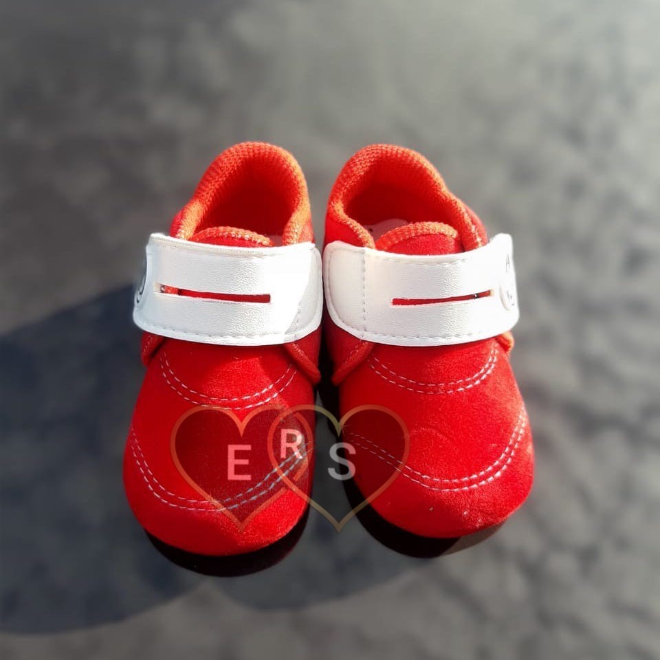 TOKOERS PRL05  Sepatu bayi newborn prewalker bahan super lembut motif prepet 1 s/d 12