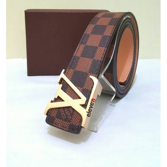 Ikat Pinggang Sabuk Gesper Brand LV Louis Vuitton Gold Kw Super