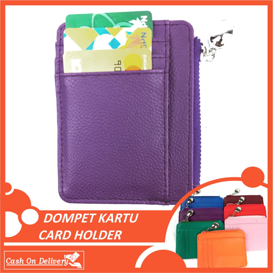 DOMPET KARTU WALLET CARD HOLDER KULIT PU LEATHER PREMIUM