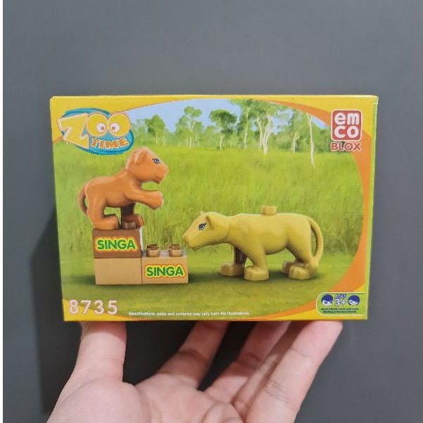 Emco Blox Zoo Time 8735 Singa Compatible with Lego Duplo