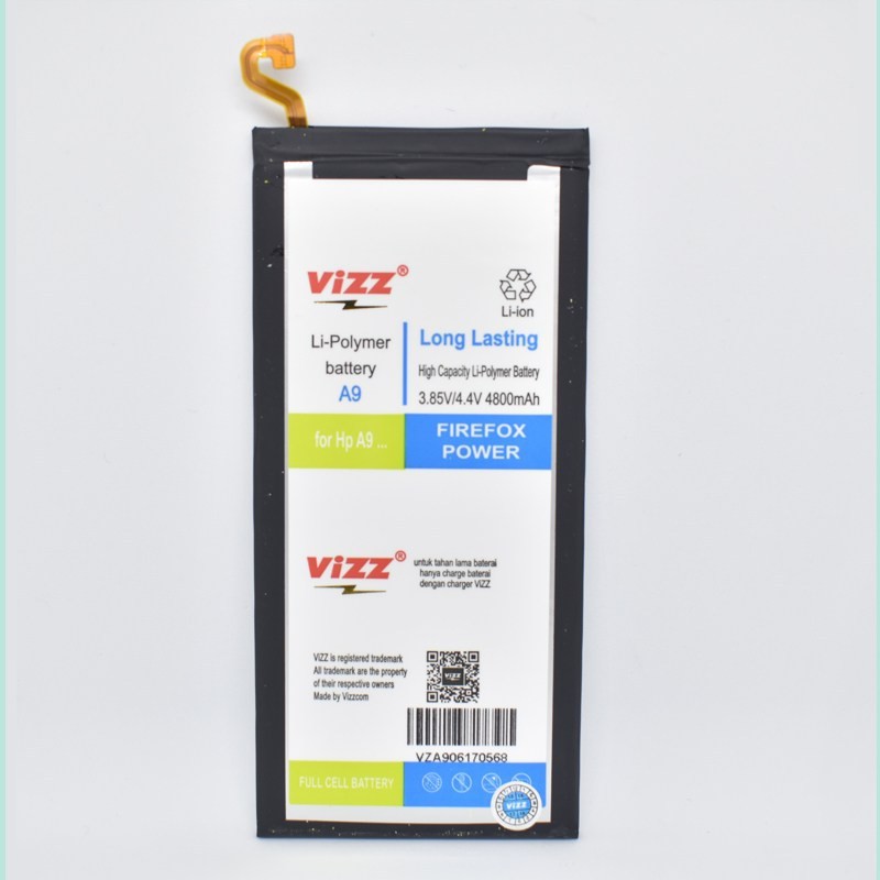 Vizz Double Power Battery Batre Baterai Vizz Samsung A9 2016 A900 A900F EB-BA900ABE