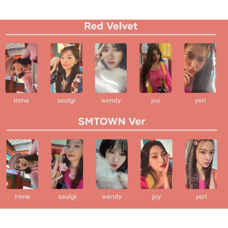 [ READY STOCK ] RED VELVET 2021 WINTER SMTOWN SMCU EXPRESS PHOTOCARD