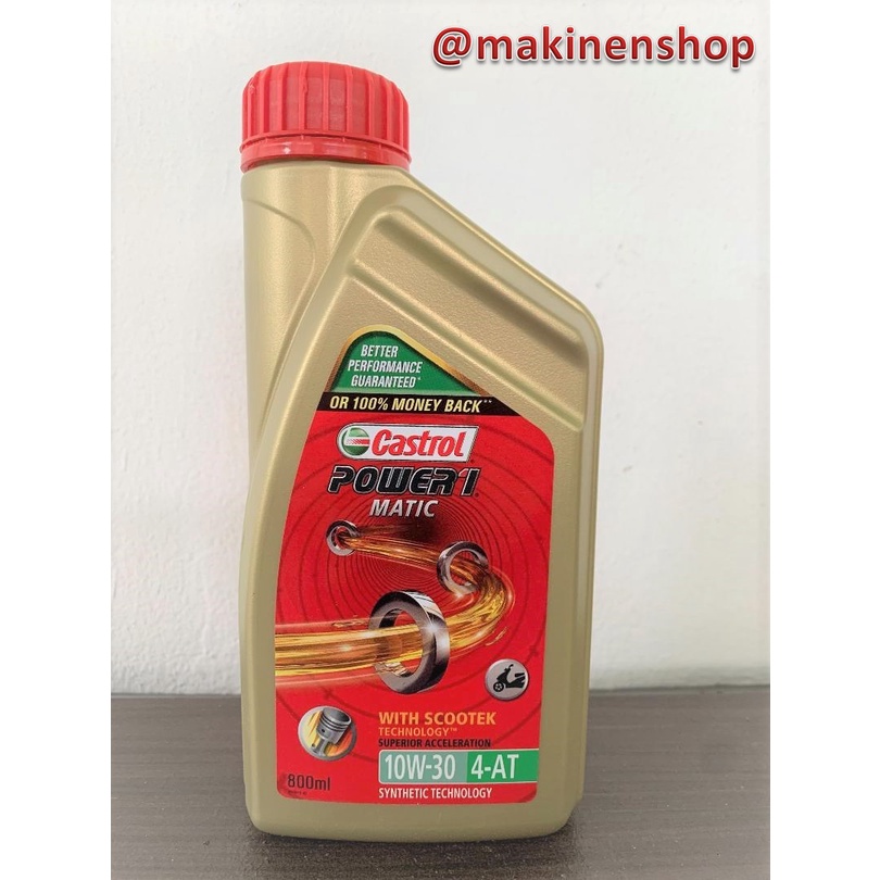 Jual Oli Motor Castrol Power 1 Matic 10W 30 4-AT | Shopee Indonesia