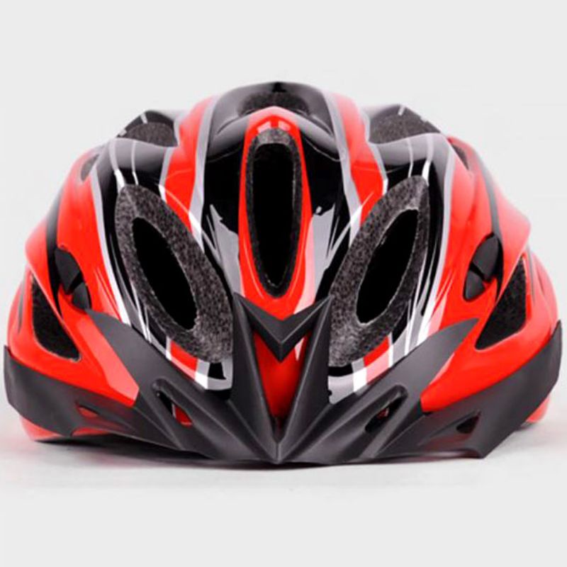 TaffSPORT Helm Sepeda Bicycle Road Bike Helmet EPS Foam PVC Shell - WX022 - Red