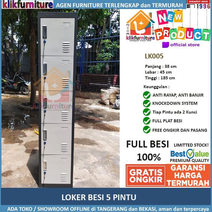 

Filling Cabinet Promo Loker Besi Locker Besi 5 Pintu Sapporo Sap Lk-005