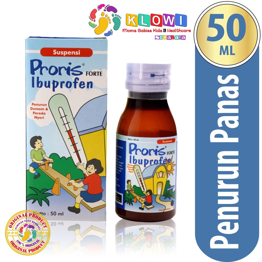 PRORIS SUSPENSI FORTE 50 ML STRAWBERY,IBUPROFEN,PENURUN PANAS