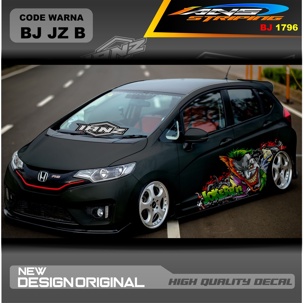 VARIASI STICKER MOBIL HONDA JAZZ MOBIL AGYA AYLA AVANZA DLL / STIKER VARIASI MOBIL / DECAL STIKER MOBIL