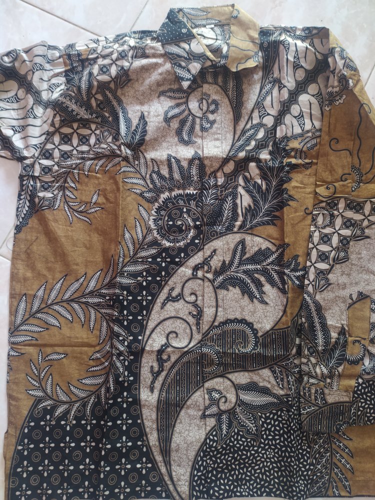 Kemeja Batik Lengan Panjang Size M L Xl Xxl Xxxl