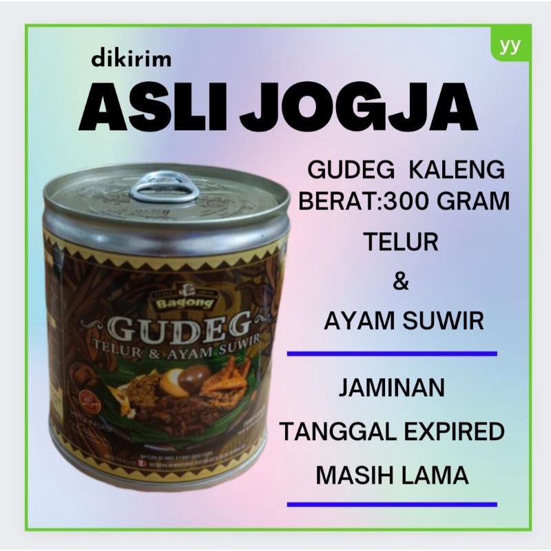 

Gudeg Kaleng Telur & ayam suwir "Bagong