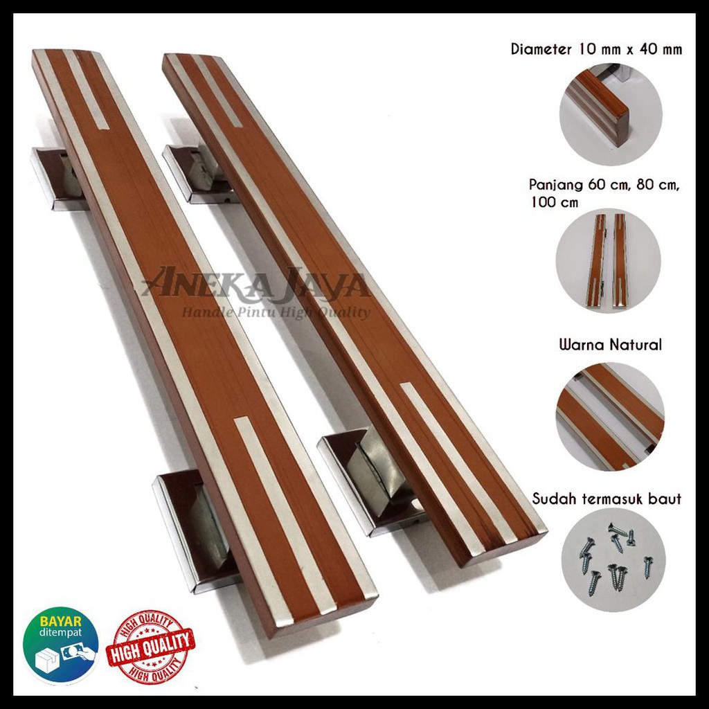 MURAH HANDLE PINTU RUMAH PANJANG 60 CM 80 CM 100 CM TARIKAN PINTU PEGANGAN PINTU RUMAH MINIMALIS