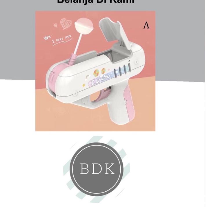 [KODE RYTUU] Pistol Permen - Tembakan Permen - Mainan Pistol Permen Lolipop Viral - Tembakan Lollipo