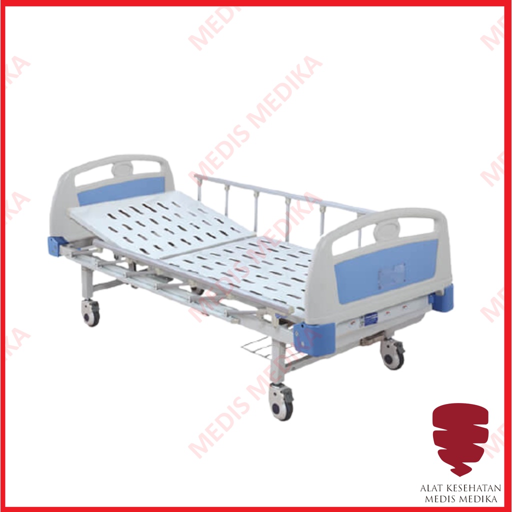 Bed 1 Crank Manual KY105S Peralatan Alat Rumah Sakit Ranjang Tidur Pasien Hospital Sella