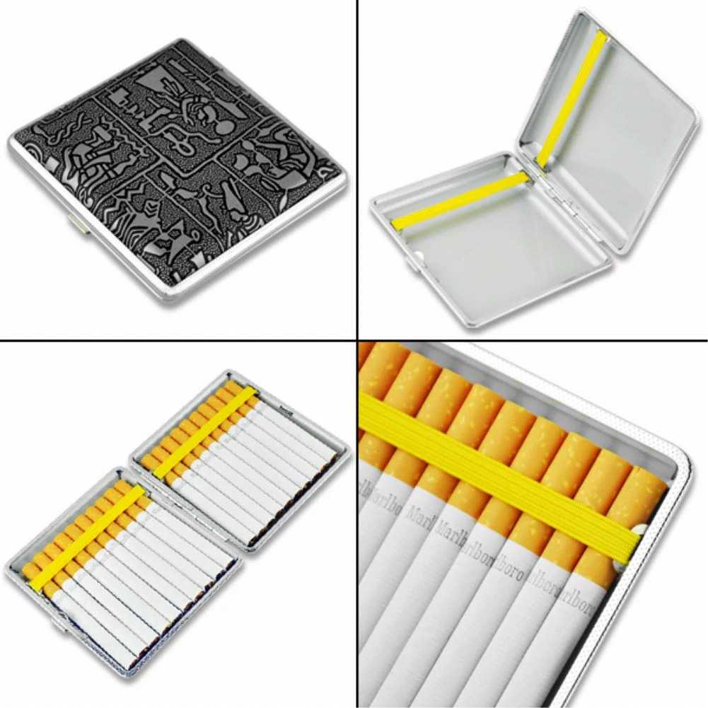 Kotak Bungkus Rokok Elegan Leather Case 12 Slot / Tempat Penyimpanan Case Wadah Kotak Rokok  Isi 20 Batang / Bungkus Roko Rokok Mild Murah / Wadah Rokok Keren  Akrilik / Tempat Rokok Kretek / Kotak Rokok Kulit Stainless Steel Polos Elegan Anti Air