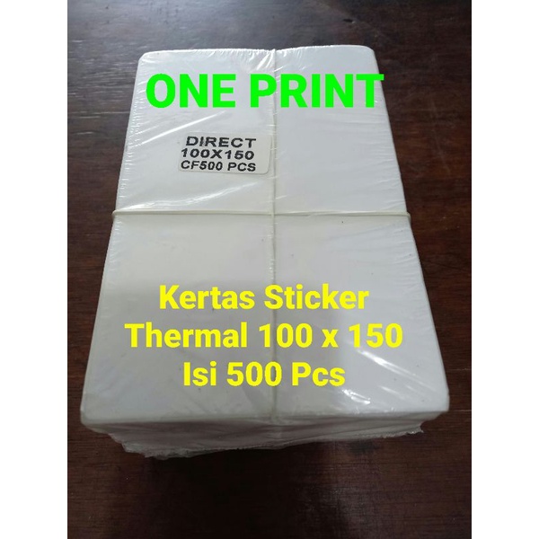 

Kertas Thermal Sticker Resi Pengiriman 100mm x 150mm Isi 500 Pcs Model Lipat