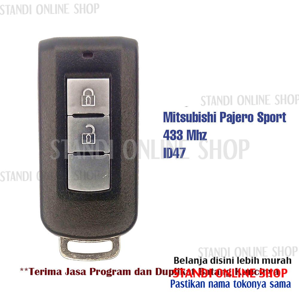 Remote Set Komplit Kunci Smartkey Mitsubishi All New Pajero Sport