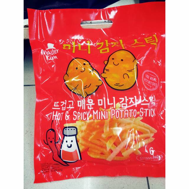 

HOT & SPICY MINI POTATO STICK KERIPIK KENTANG RASA PEDAS (CONVI PACK ) 6 PCS X @16GR