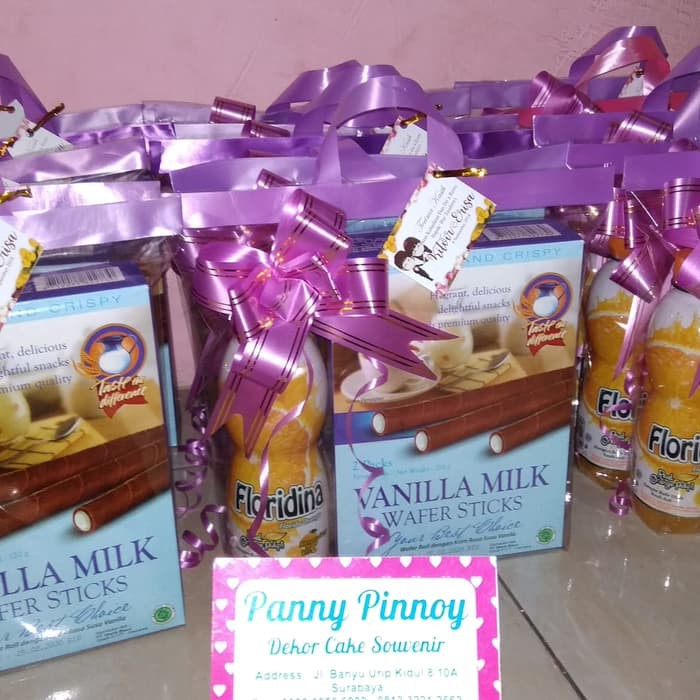 

Parcel Souvenir Snack Pernikahan (Floridina+VanilaMilk) Syantik MurMer