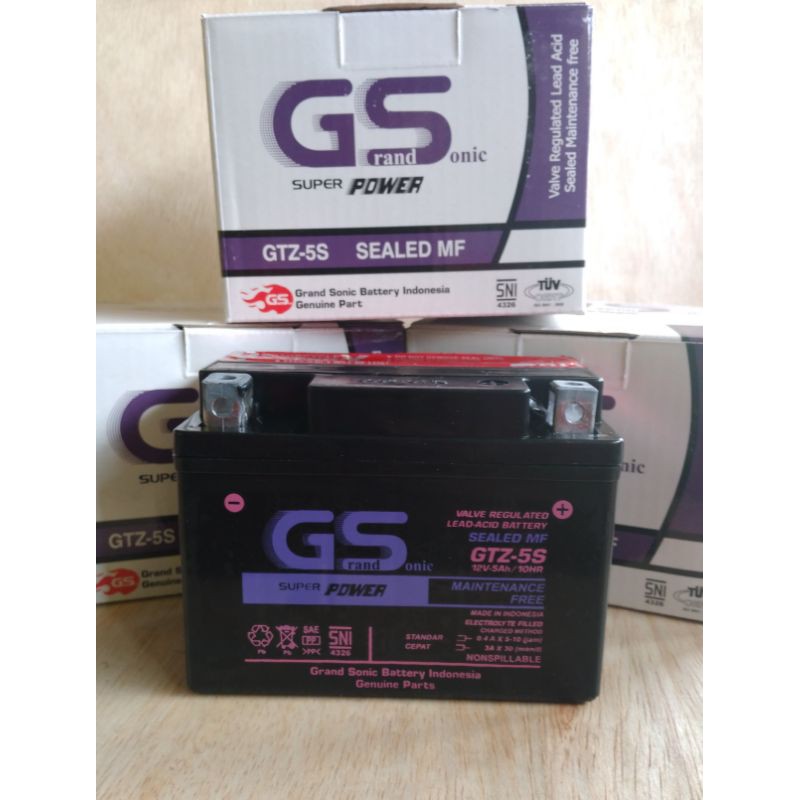 Aki motor honda beat gtz5s ddf / gs grand sonic