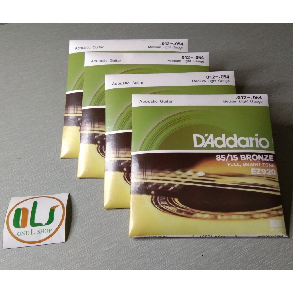 EZ 920 / Senar gitar D addario / Senar gitar akustik 1 set / Senar gitar akustik original / Tali git