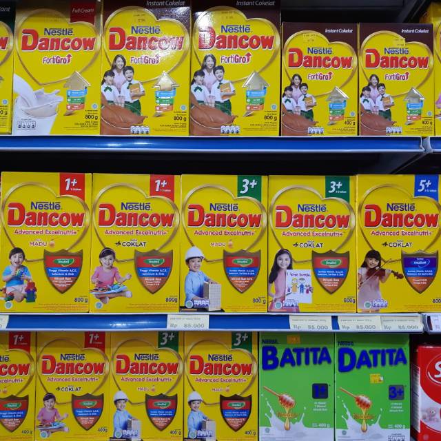 

Susu DANCOW 1+ / 3+ / 5+ 400gr Madu / Coklat Excelnutri+ 1 Plus / 3 Plus / 5 Plus