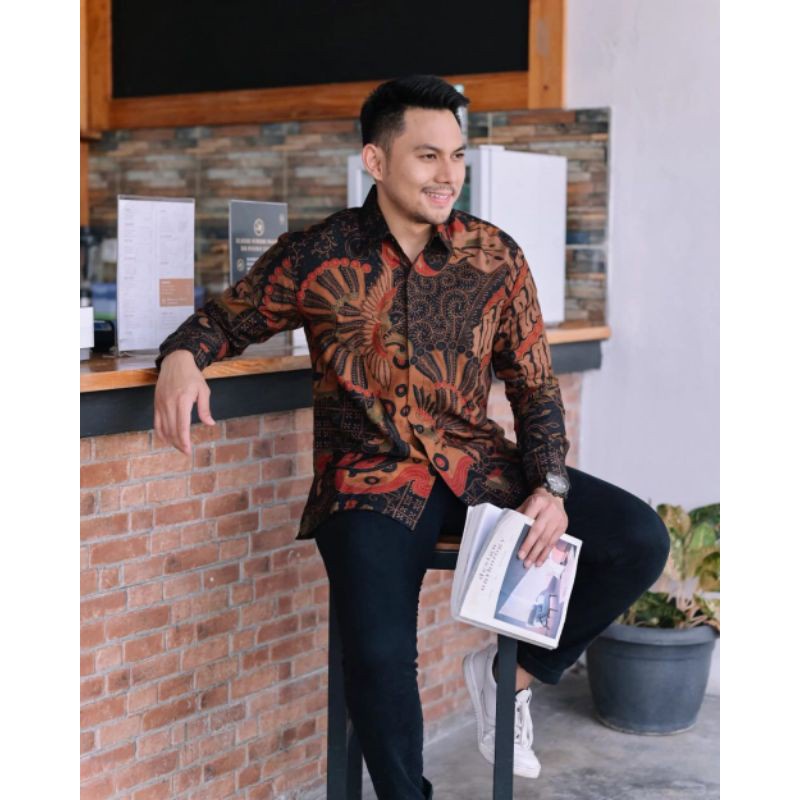 KEMEJA BATIK PREMIUM PRIA TERBARU BATIK LENGAN PANJANG EXCLUSIVE BAJU BATIK KASUAL / FORMAL TERBARU